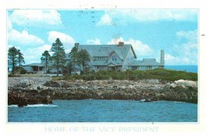 Postcard HOUSE SCENE Kennebunkport Maine ME AR9686