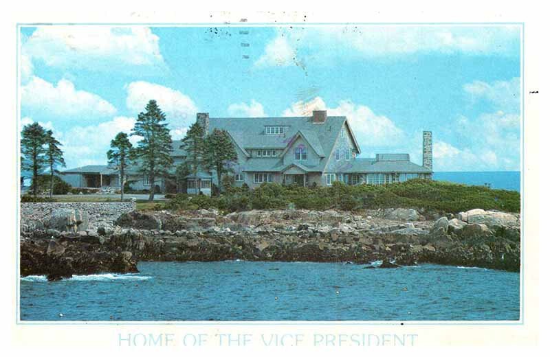 Postcard HOUSE SCENE Kennebunkport Maine ME AR9686