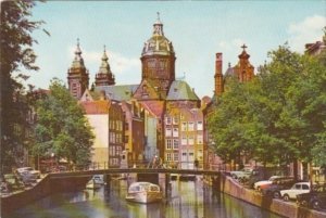 Netherlands Amsterdam St Nicolas Church Overlooking Oudezijds Kolk 1972