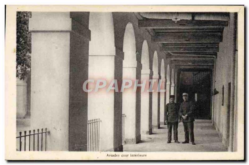 Postcard Old Army Barracks Arcades Inner Court