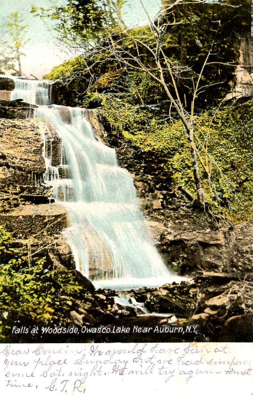 NY - Auburn. Owasco Lake, Falls at Woodside