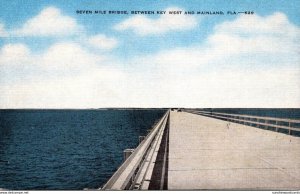 Florida Seven Mile Bridge Between Key West and Mainland