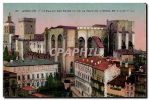 Old Postcard Avignon Palais Des Papes Vu De La Tour De L & # 39Hotel Town