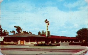 Vtg Colorado Springs Colorado CO Dream Lodge Motel 1950s Chrome Postcard