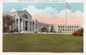 Oakland Technical High School, Oakland, California, Early Postcard, Unused