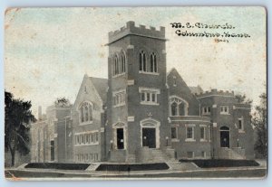 Columbus Kansas Postcard Methodist Episcopal Church Chapel c1910 Vintage Antique