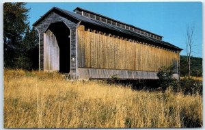 Postcard - Railroad Covered Bridge, Wolcott, Vermont, USA