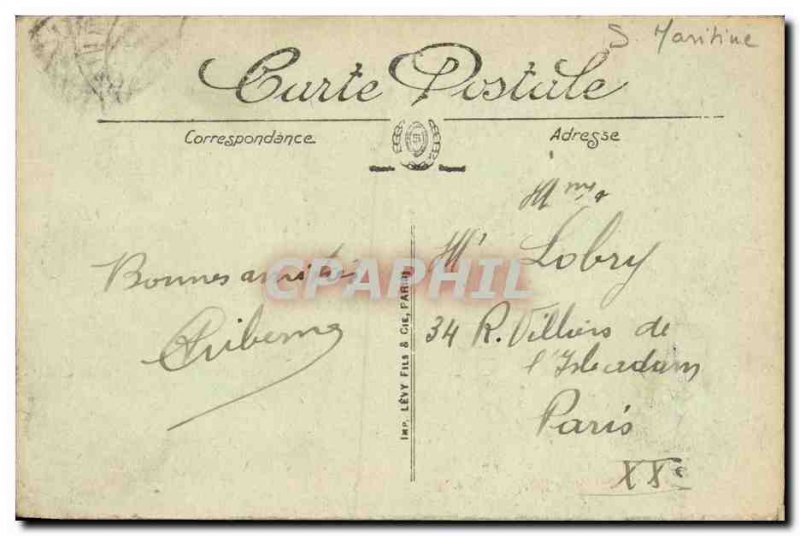 Old Postcard Le Treport The Ramp knuckle Tramway