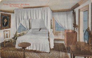 Mt Vernon Virginia c1910 Postcard George Washington's Bed Room 