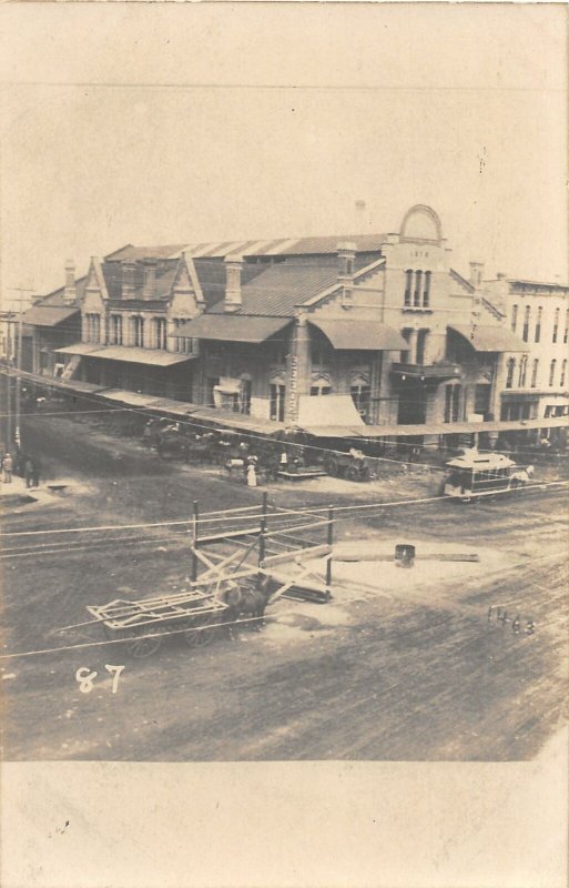 H57/ Minneapolis Minnesota RPPC Postcard c1910 Public Market? 162