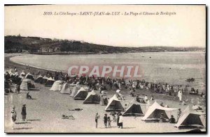 Old Postcard Saint Jean de Luz La Cote Basque and La Plage Coteaux Bordagain