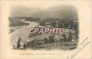 Old Postcard Pyrenees Argeles Vallee (map 1900)