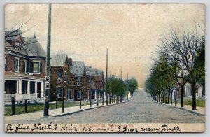 Waynesboro PA South Broad Street 1908 Highfield MD To Brunswick Postcard F43