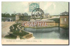 Old Postcard Chateau de Chantilly L'Entree du Chateau
