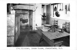 Plainfield New Jersey Drake House Kitchen Real Photo Antique Postcard K71621