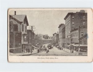 Postcard Main Street, North Adams, Massachusetts