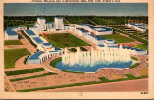 Expos New York World's Fair 1939 Federal Building Aand Surrounding Area