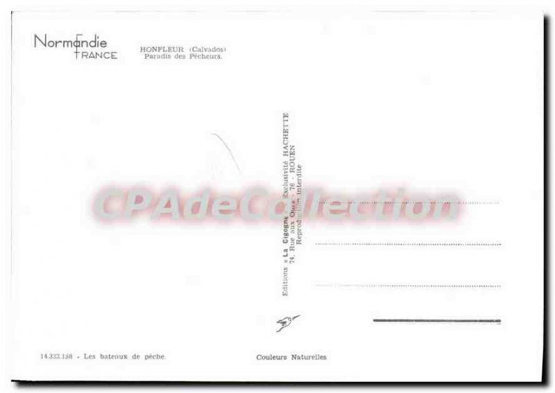 Modern Postcard Honfleur Paradis Des Pecheurs