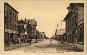 CPA GOUZEAUCOURT - Nord - Route Nationale vers CAMBRAI (136273)