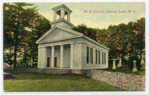 M E Church Kenoza Lake New York 1910c postcard