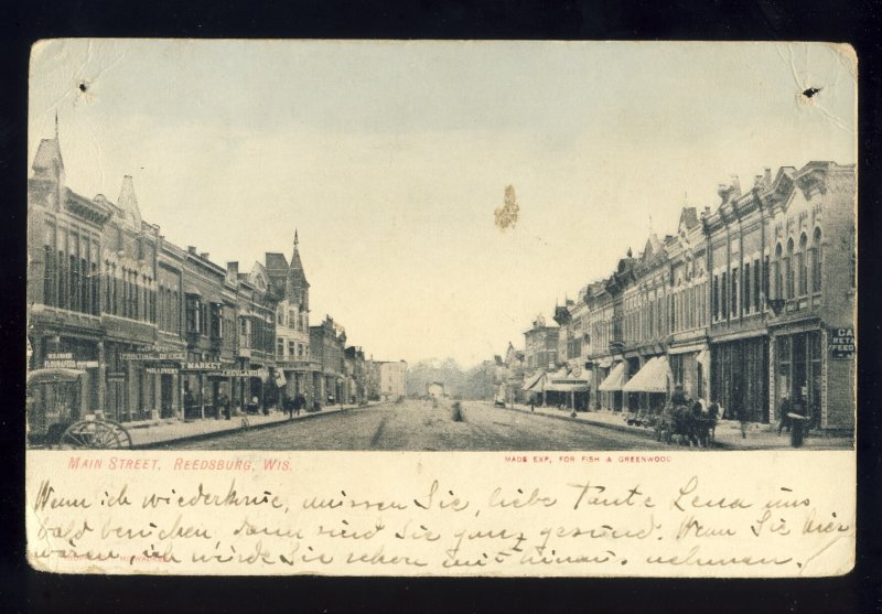 Reedsburg, Wisconsin/WI Postcard, Main Street