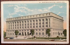Vintage Postcard 1921 State Office Building, Lansing, Michigan