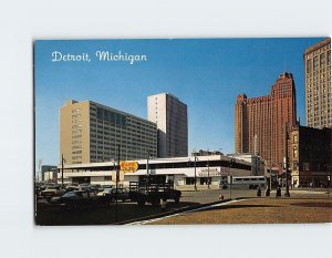 Postcard Greyhound Bus Terminal, Detroit, Michigan