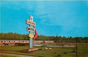 SC, Manning, South Carolina, San Man Motel and Restaurant, Dexter Press 98316-B