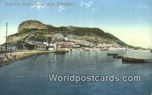 Rock from the Commercial Mole Gibraltar German Postcard