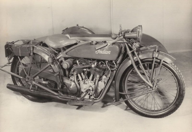 1921 Indian Motor Cycle 550CC Motorbike Birmingham Postcard