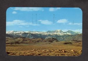 WY Fremont Peak Mtn Wind River Range Wyoming Postcard Rocky Mountains PC