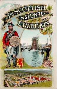 The Scottish National Exhibition 1908 Edinburgh Scotland Advert Postcard E82