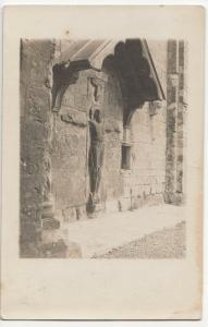 Hampshire; Rood, (Outside Wall), Romsey Abbey RP PPC, Unposted, c 1920's