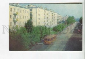 479110 USSR 1987 Verkhniy Ufaley Lenin street bus photo Vitushkin Soviet Russia