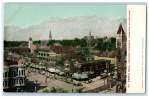 c1905 Ogden Looking Towards Wasatch Mountain Utah Antique Unposted Postcard