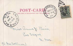 ALBUQUERQUE NEW MEXICO NM~RAILROAD AVENUE~1906 STREET VIEW POSTCARD 