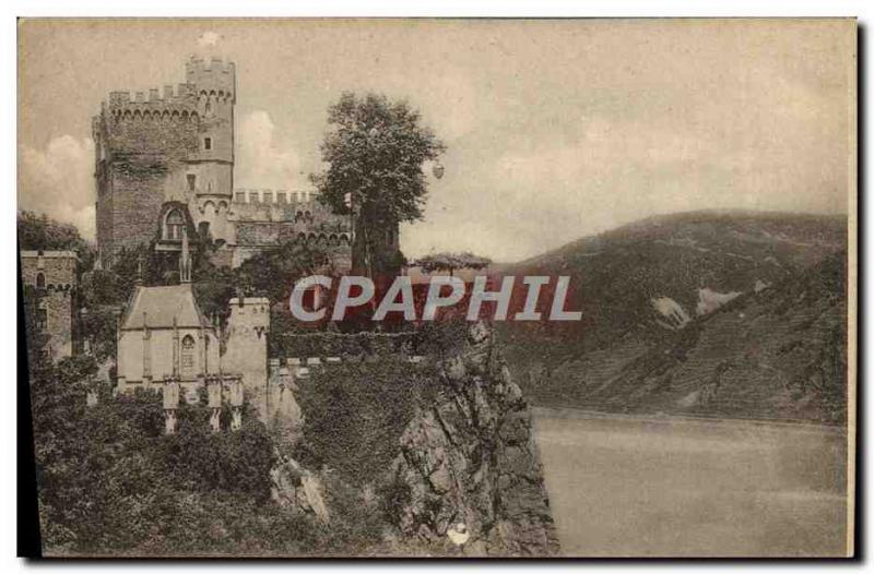 Postcard Old Burg Rheinstein