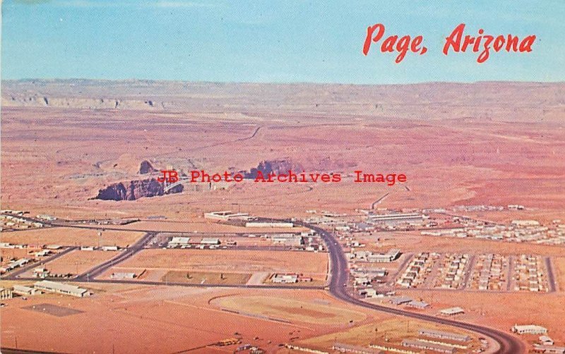 AZ, Page, Arizona, Aerial View Of City, Petley Studios No S-56729-1