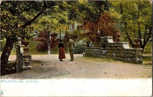 Tucks 2267, Grant Park, Atlanta GA Undivided Back c1907 Vintage Postcard L50