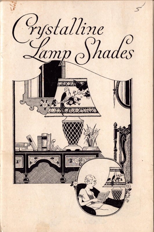 Crystalline Lamp Shades  With Patterns   8 x 15