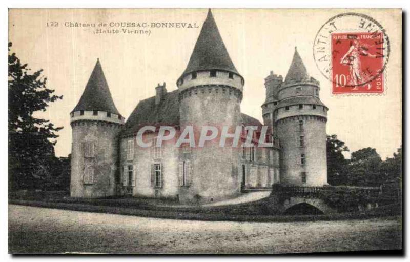 Old Postcard Chateau Coussac Bonneval