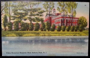 Vintage Postcard 1943 Fitkin (Jersey Shore) Hospital, Asbury Park, New Jersey NJ