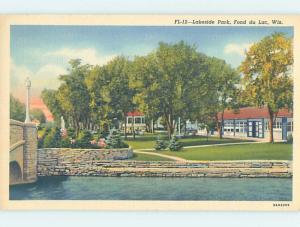 Linen PARK SCENE Fond Du Lac Wisconsin WI H3132