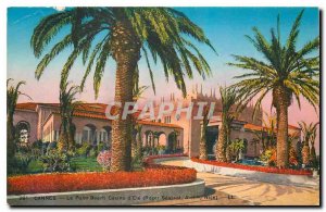 Old Postcard Cannes Palm Beach Casino Summer