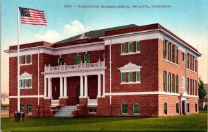 Washington Grammar School Petaluma CA California Antique Postcard DB UNP Unused 