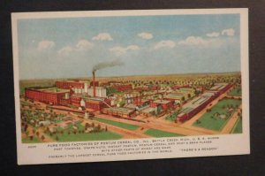 Mint USA Advertisement Postcard Pure Food Factories Postum Cereal Co Michigan