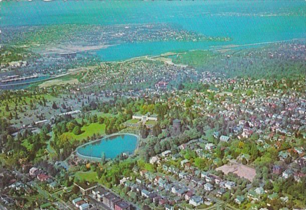 Washington Seattle Aerial View Volunteer Park 1967