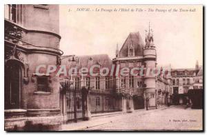 Old Postcard Douai The I'Hotel Passage Town