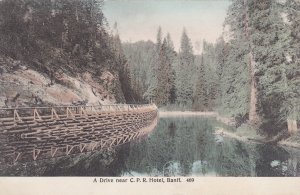 BANFF, Alberta, Canada, 1900-1910's; A Drive Near C.P.R. Hotel