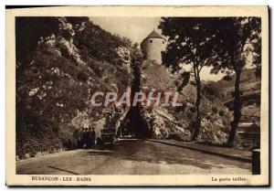 Old Postcard Besancon les Bains taillee door